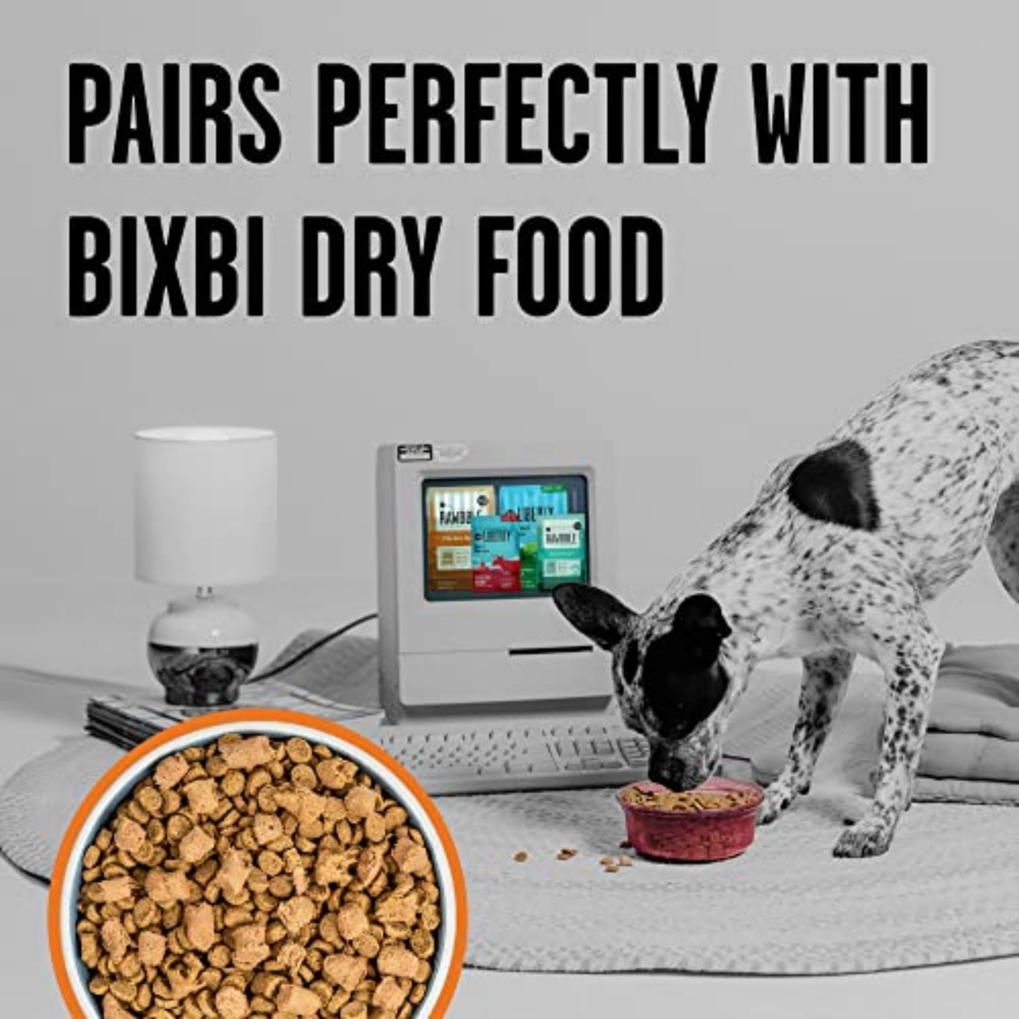 BIXBI Rawbble Freeze Dried Dog Food, Chicken Recipe, 12 oz - 98% Meat and Organs, No Fillers - Pantry-Friendly Raw Dog Food for